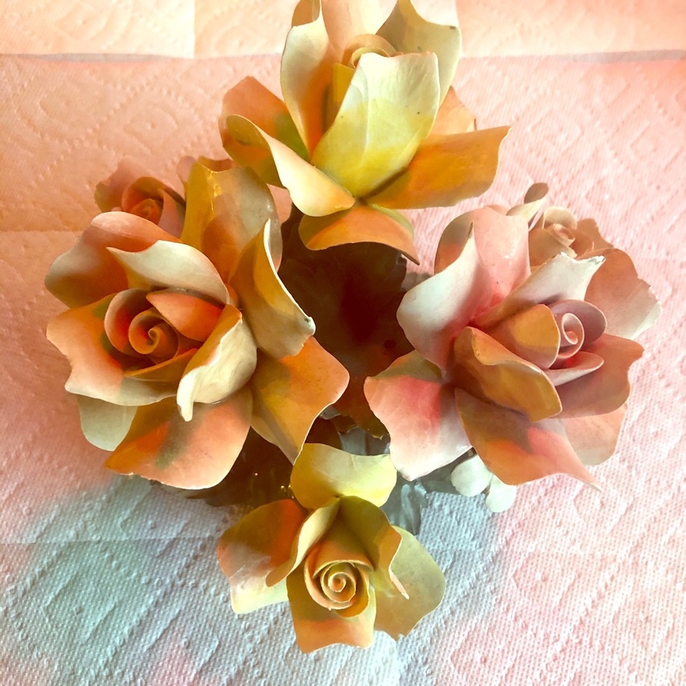 1950’s Capodimonte porcelain handmade centerpiece